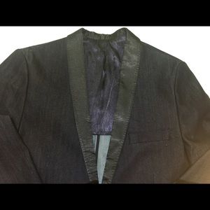 Zara Dark Denim Blend Blazer
